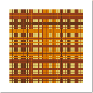 Plaid pattern Posters and Art